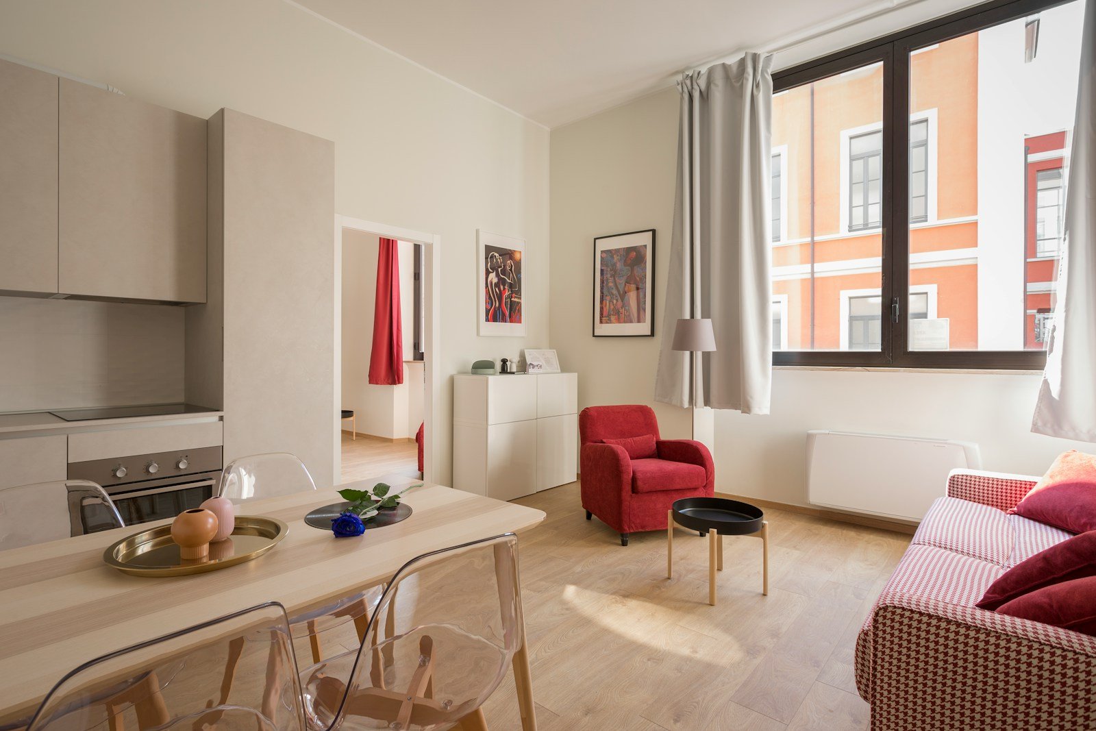 Bright furnished apartment prepared for property marketing